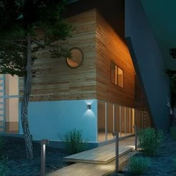 Borne Lumineuse Roya, Anthracite -Déco Lumière Soldes 9005900 2