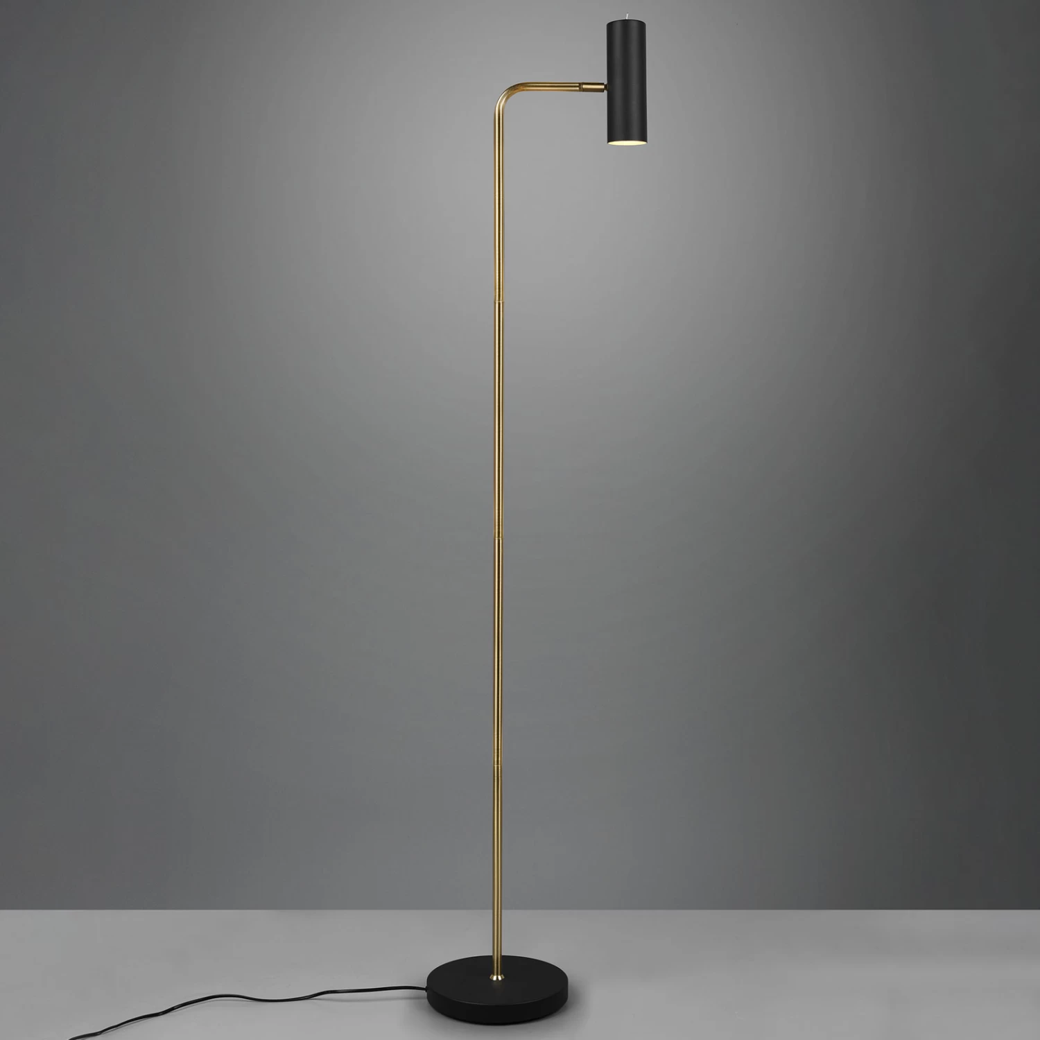 Lampadaire Marley, Laiton Mat / Noir Mat 4 Lampadaire Marley, Laiton Mat / Noir Mat – Image 4