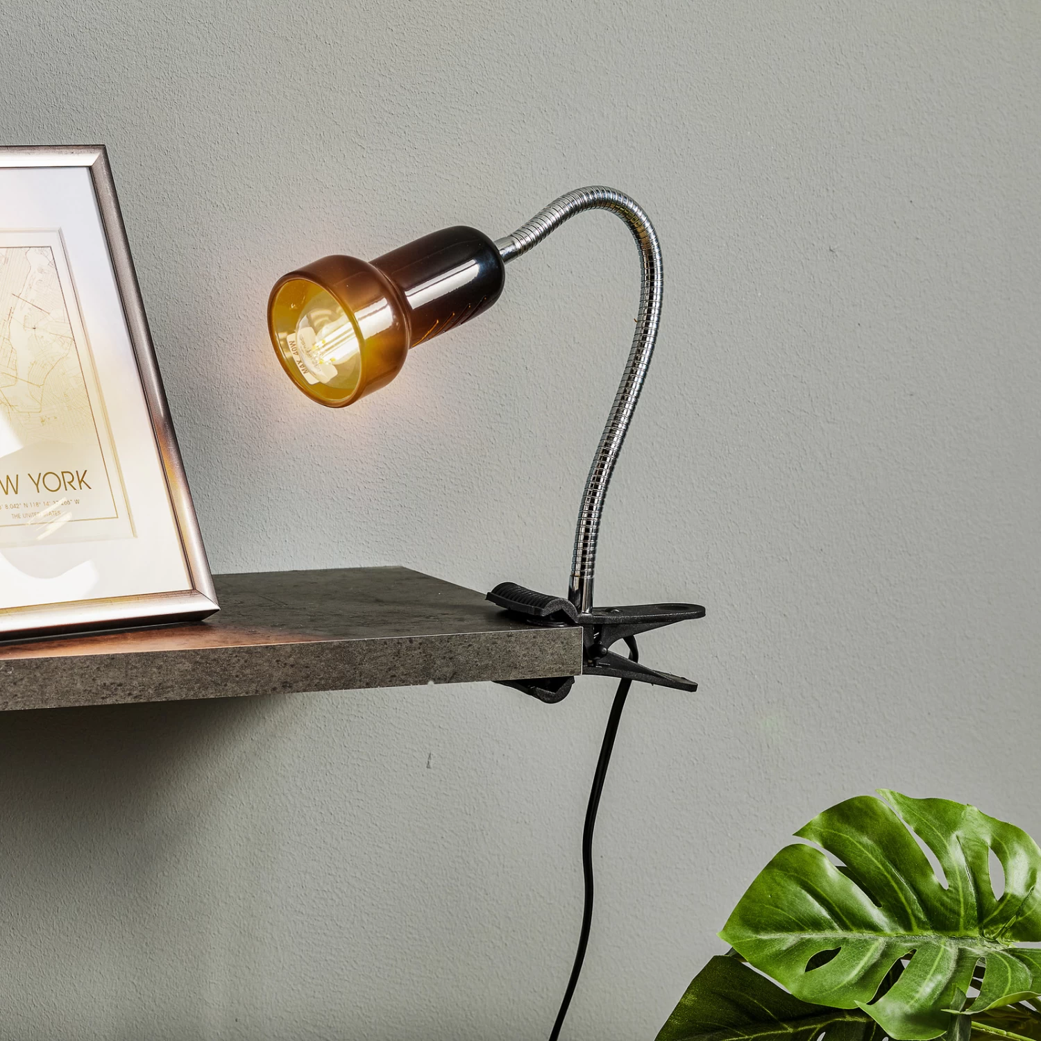 Lampe à Pince Lolek Avec Long Bras Flexible, Noir 2 Lampe à Pince Lolek Avec Long Bras Flexible, Noir – Image 2