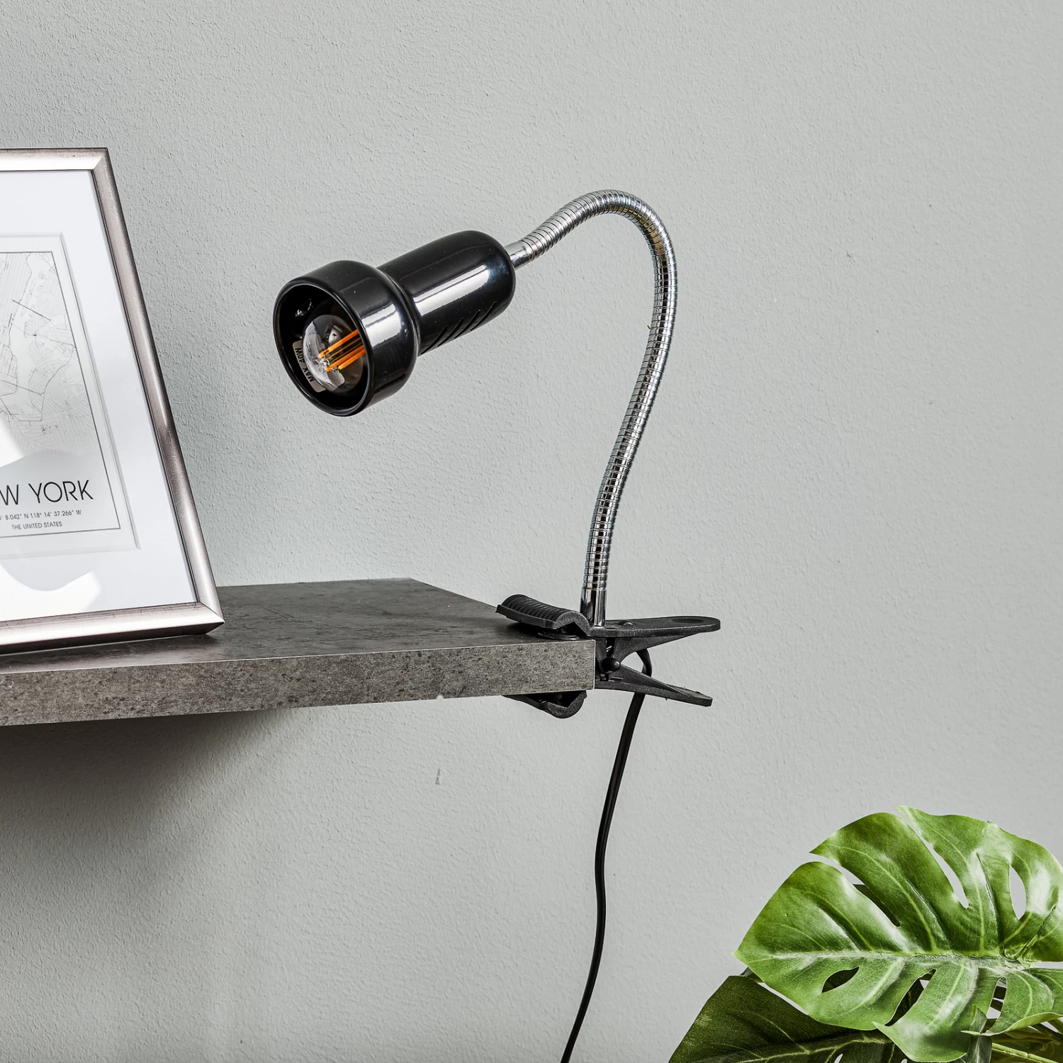 Lampe à Pince Lolek Avec Long Bras Flexible, Noir 3 Lampe à Pince Lolek Avec Long Bras Flexible, Noir – Image 3