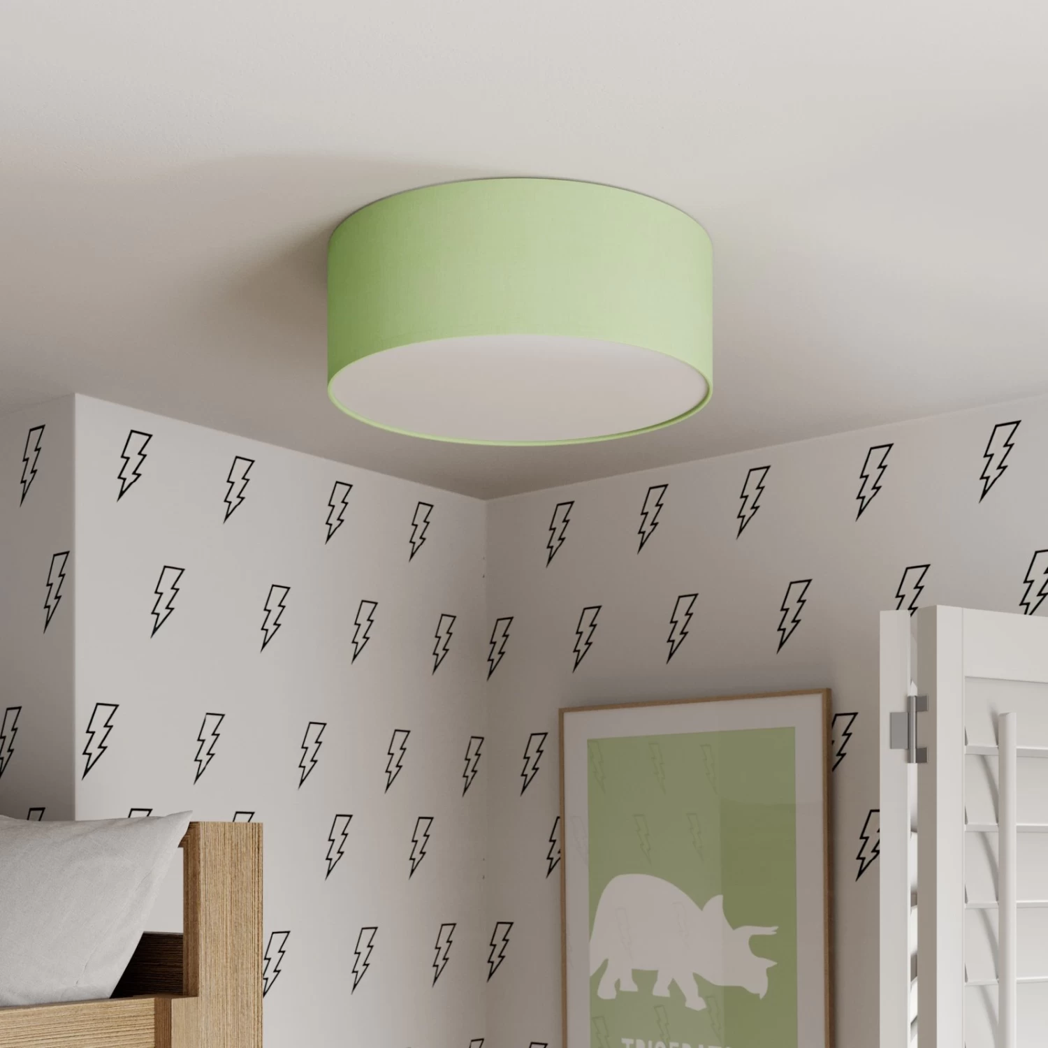 Plafonnier Rondo Kids, Ø 38 cm, Vert 3 Plafonnier Rondo Kids, Ø 38 cm, Vert – Image 3