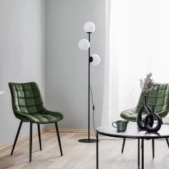 Lampadaire Celeste à Boules De Verre, à 3 Lampes -Déco Lumière Soldes 9050381 2