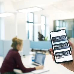 Lampadaire LED Yara.single 4 000 K, BT, PIR, Noir -Déco Lumière Soldes 9600158 2