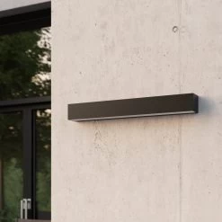 Lucande Lengo Applique LED, 50 cm, Graphite, 2 L. -Déco Lumière Soldes 9616092 2