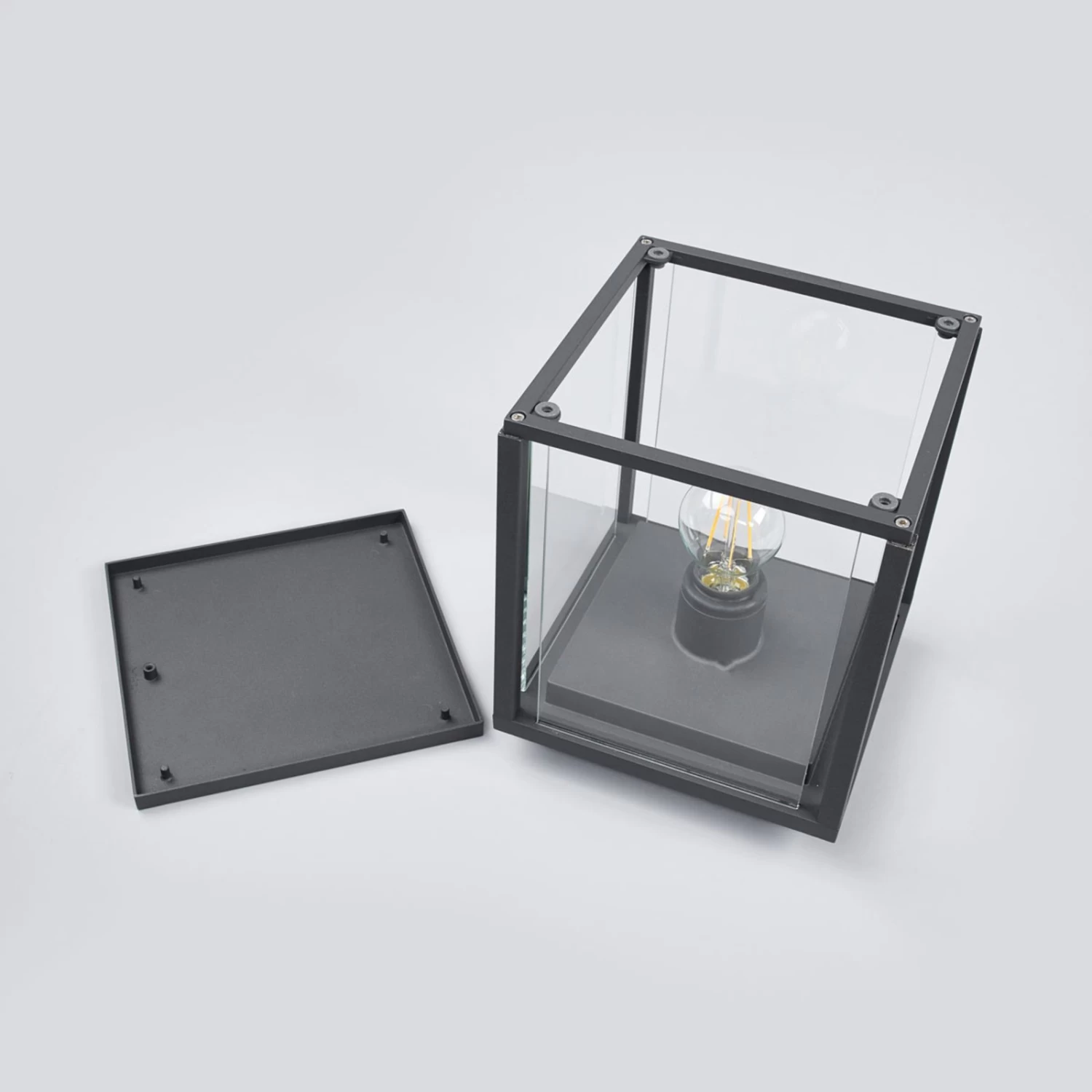 Lucande Lampe Pour Socle Rectangulaire Vitrée Annalea 6 Lucande Lampe Pour Socle Rectangulaire Vitrée Annalea – Image 6