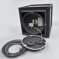 Lucande Lampe Pour Socle Rectangulaire Vitrée Annalea 16 Lucande Lampe Pour Socle Rectangulaire Vitrée Annalea -Déco Lumière Soldes 9616113 7