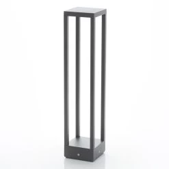 Lucande Borne Lumineuse LED Carlota, Gris Foncé, 65 cm -Déco Lumière Soldes 9616150 2