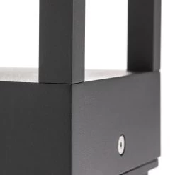 Lucande Borne Lumineuse LED Carlota, Gris Foncé, 65 cm -Déco Lumière Soldes 9616150 4