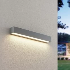 Lucande Lengo Applique LED, 50 cm, Argentée, 1 L.