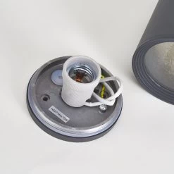 Lucande Plafonnier D'extérieur Minna Gris Foncé -Déco Lumière Soldes 9618025 5