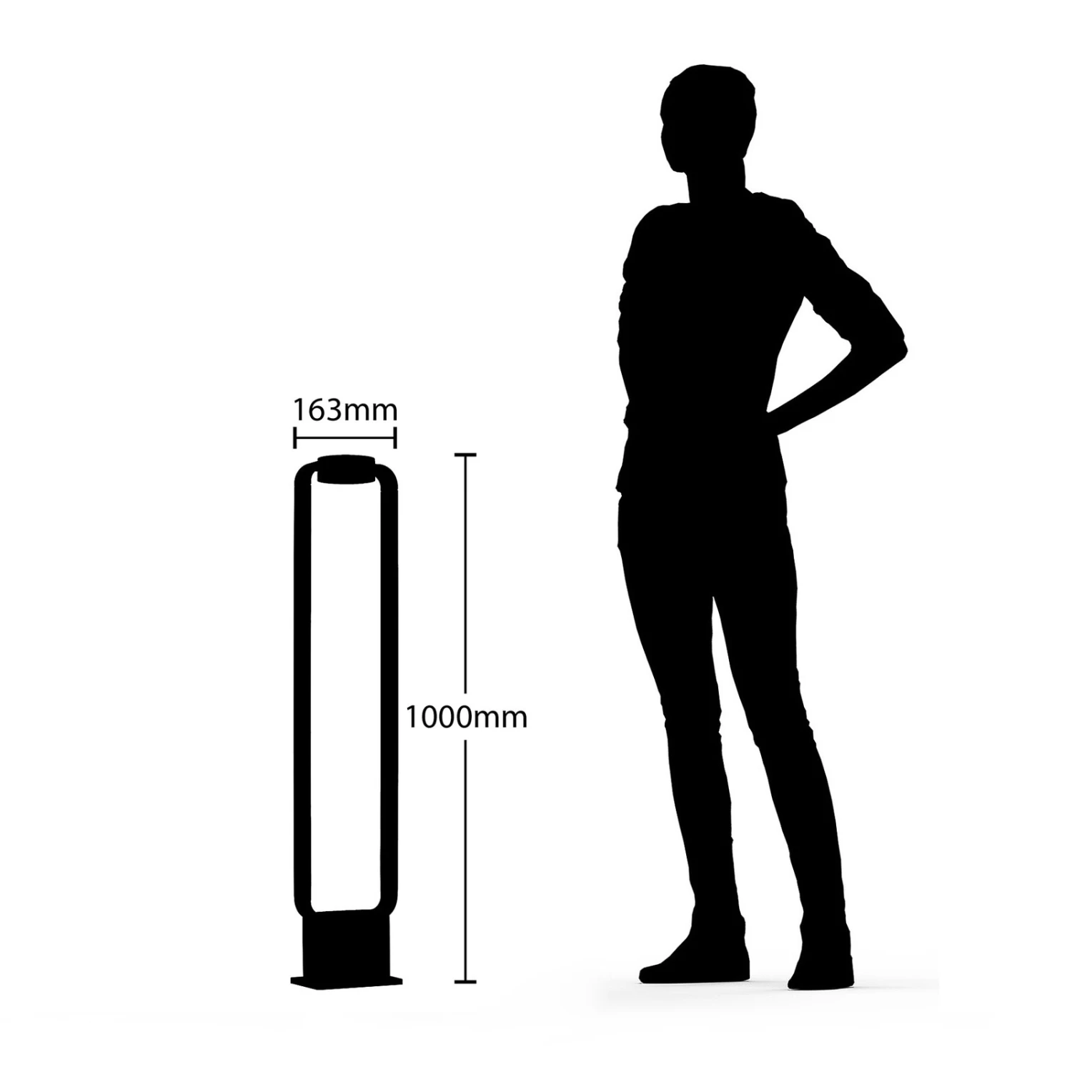 Lucande Belna Borne Lumineuse LED, 100 cm 7 Lucande Belna Borne Lumineuse LED, 100 cm – Image 7