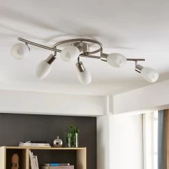 Lindby Arda Spot, Verre, à Six Lampes 75 cm