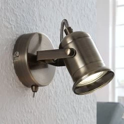 Applique Anze En Laiton Ancien