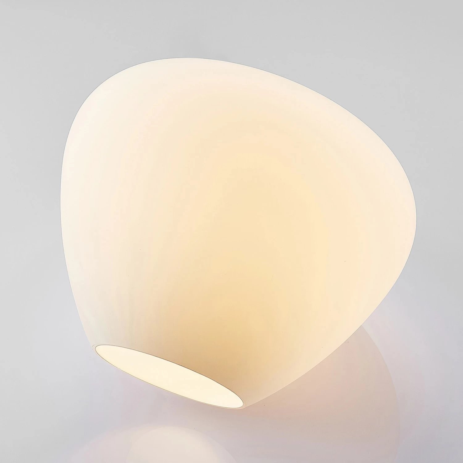 Plafonnier Bibiane En Verre, Blanc Opale 6 Plafonnier Bibiane En Verre, Blanc Opale – Image 6