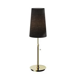 Lucande Pordis Lampe à Poser, Laiton-noir -Déco Lumière Soldes 9624517 5