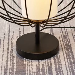 Lindby Koriko Lampe à Poser Abat-jour Cage Rond 16 Lindby Koriko Lampe à Poser Abat-jour Cage Rond -Déco Lumière Soldes 9624545 7