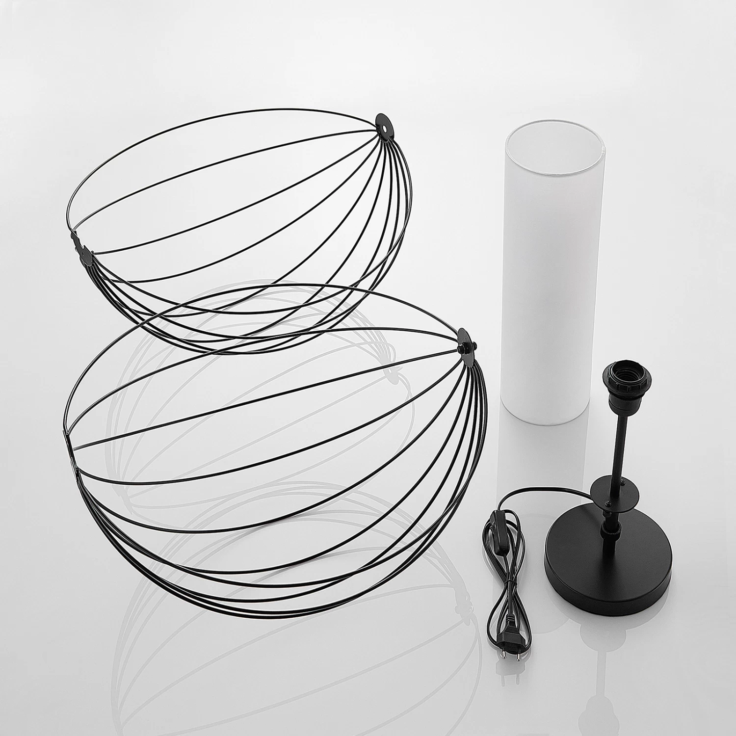 Lindby Koriko Lampe à Poser Abat-jour Cage Rond 9 Lindby Koriko Lampe à Poser Abat-jour Cage Rond – Image 9