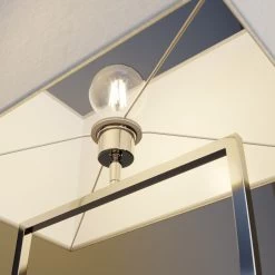 Lucande Evaine Lampadaire Chromé, Abat-jour Blanc -Déco Lumière Soldes 9624551 4