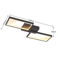 Lindby Fotini Plafonnier LED à 2 Lampes -Déco Lumière Soldes 9626989 6