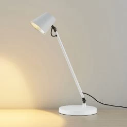 Lucande Kenala Lampe De Bureau LED, Blanche -Déco Lumière Soldes 9627043 4