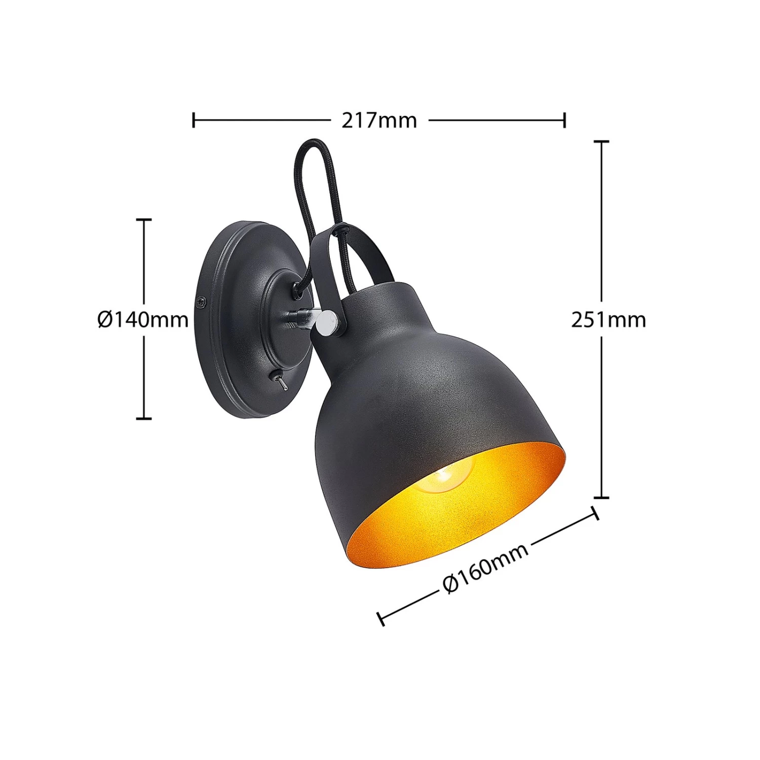 Lindby Adirta Applique En Métal En Noir 7 Lindby Adirta Applique En Métal En Noir – Image 7