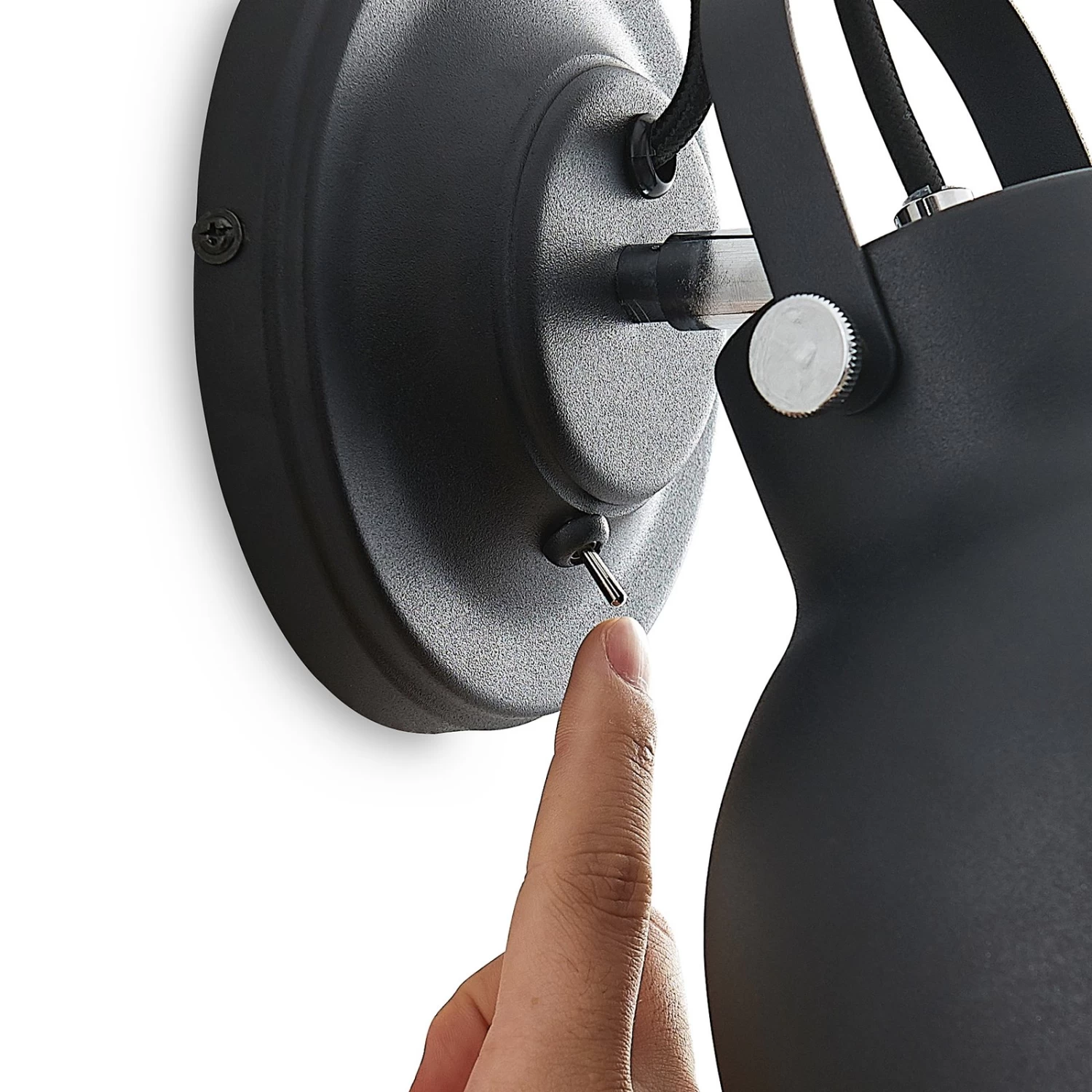 Lindby Adirta Applique En Métal En Noir 8 Lindby Adirta Applique En Métal En Noir – Image 8