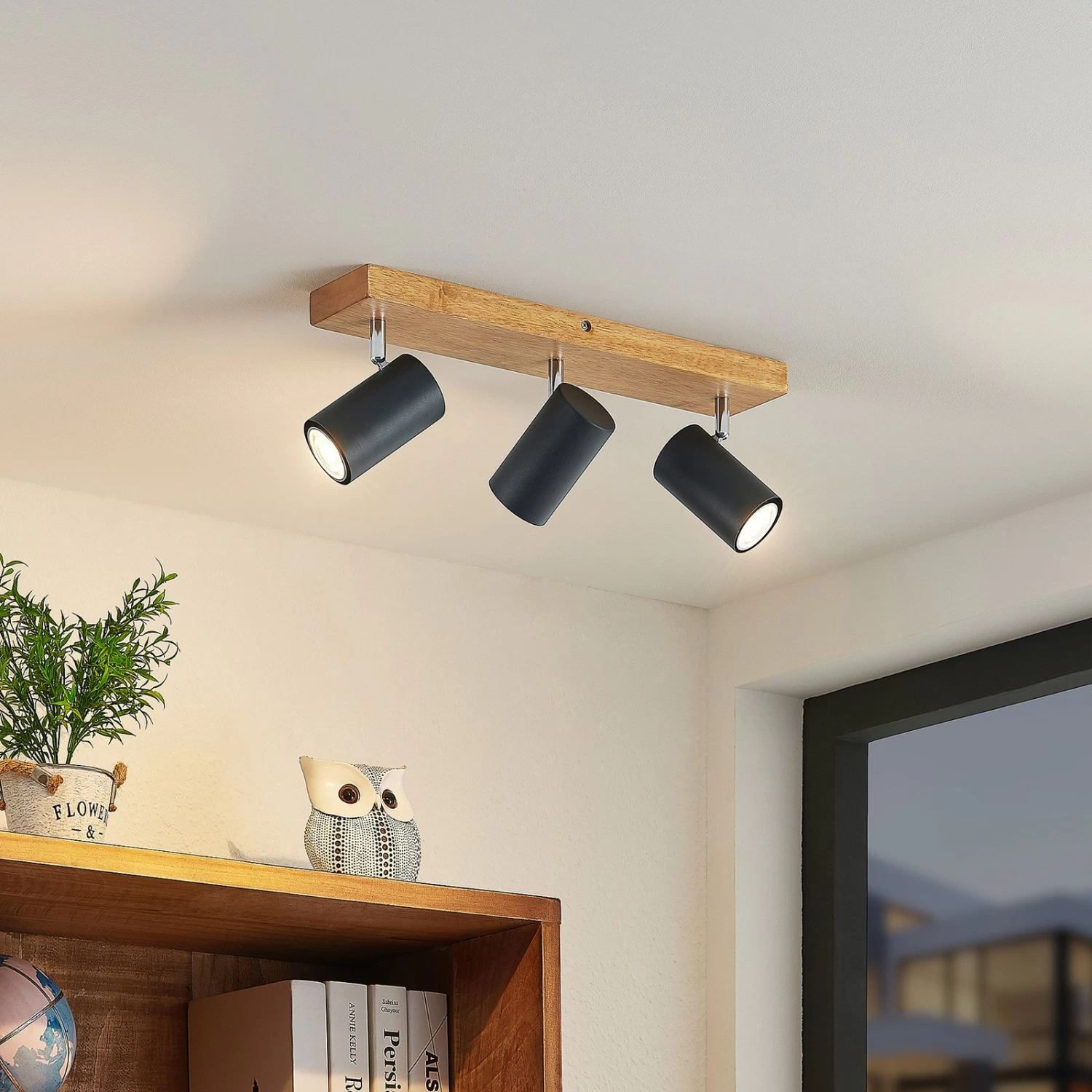 Lindby Maniva Spot Pour Plafond, à 3 Lampes, Noir 2 Lindby Maniva Spot Pour Plafond, à 3 Lampes, Noir – Image 2