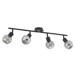 Lindby Eridia Spot Pour Plafond, Noir, 4 lampes -Déco Lumière Soldes 9627854 2