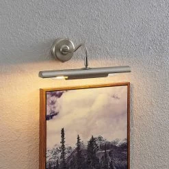 Lindby Hidari Liseuse Avec Interrupteur, Nickel -Déco Lumière Soldes 9628080 2