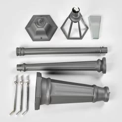 Lampadaire D'extérieur Edana En Gris Graphite -Déco Lumière Soldes 9630065 5