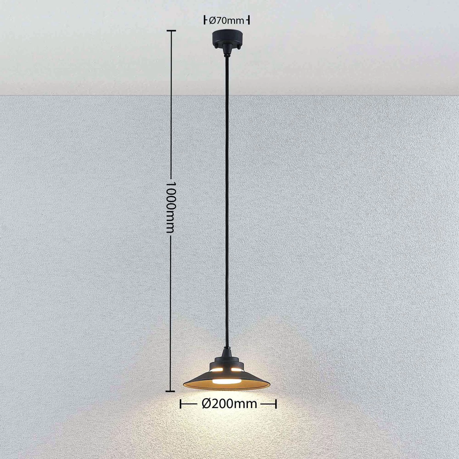 Suspension D'extérieur LED Cassia, Gris Foncé 5 Suspension D'extérieur LED Cassia, Gris Foncé – Image 5