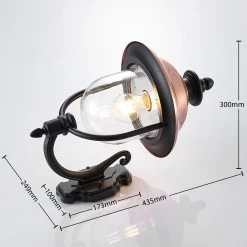 Lindby Clint Applique Extérieur Lanterne Debout -Déco Lumière Soldes 9630097 3