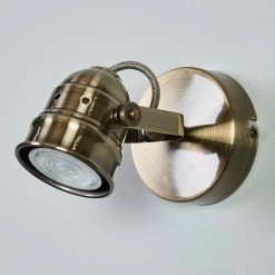 Applique LED Leonor, Couleur Laiton Ancien -Déco Lumière Soldes 9639062 3