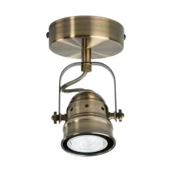 Applique LED Leonor, Couleur Laiton Ancien -Déco Lumière Soldes 9639062 4