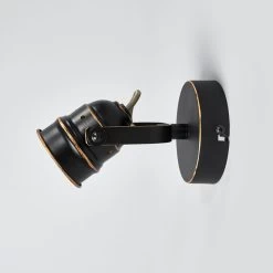 Spot GU10 Leonor Noir Et Doré -Déco Lumière Soldes 9639066 3