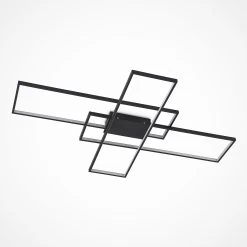 Lindby Tetson Plafonnier LED, Noir -Déco Lumière Soldes 9639348 4