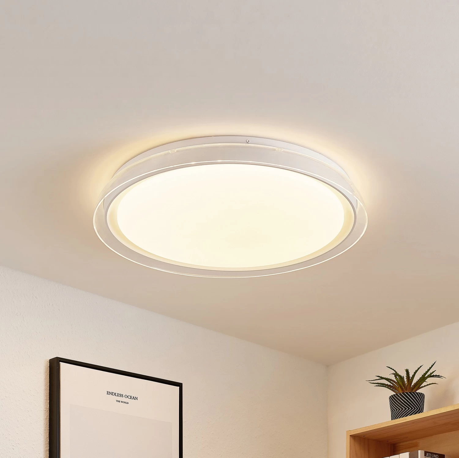 Lindby Sleya Plafonnier LED, CCT, Dimmable 1 Lindby Sleya Plafonnier LED, CCT, Dimmable