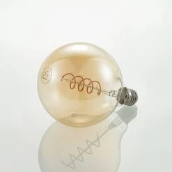 Lucande Ampoule LED E27 G125 4 W 2 700 K Dim Ambre -Déco Lumière Soldes 9927009 4