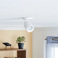 Arcchio Brinja Spot, Court, Rond, Blanc, 1 lampe -Déco Lumière Soldes 9928128 2