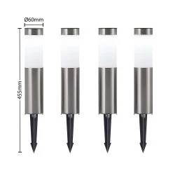 Lindby Sirita Lampe Solaire à Piquet LED, Lot De 4 -Déco Lumière Soldes 9929017 3