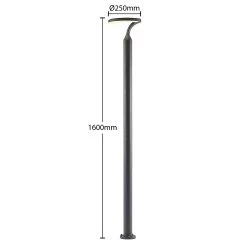 Lindby Keily Lampe Pour Mât LED, Demi-cercle -Déco Lumière Soldes 9932052 3