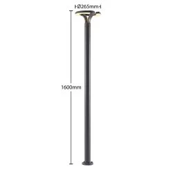 Lindby Keily Lampe Pour Mât LED, Cercle 12 Lindby Keily Lampe Pour Mât LED, Cercle -Déco Lumière Soldes 9932053 3