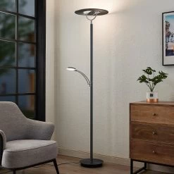 Lucande Journi Lampadaire LED, Anthracite