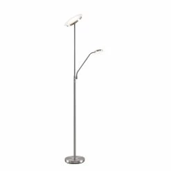 Lindby Sumani Lampadaire LED, Rond, Nickel 14 Lindby Sumani Lampadaire LED, Rond, Nickel -Déco Lumière Soldes 9945427 5