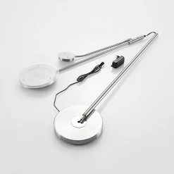 Lindby Sumani Lampadaire LED, Rond, Nickel 17 Lindby Sumani Lampadaire LED, Rond, Nickel -Déco Lumière Soldes 9945427 8