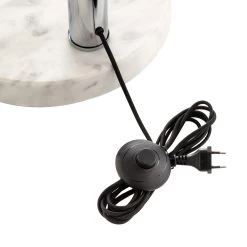 Lindby Sarinio Lampadaire Pied En Marbre, Chromé -Déco Lumière Soldes 9945500 7