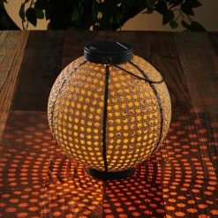 Lindby Lemark Lanterne Solaire LED Sphère Portable