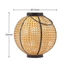 Lindby Lemark Lanterne Solaire LED Sphère Portable -Déco Lumière Soldes 9945519 7