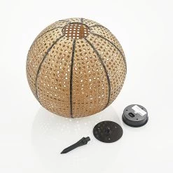 Lindby Lemark Lanterne Solaire LED Sphère Piquet -Déco Lumière Soldes 9945520 10
