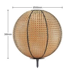 Lindby Lemark Lanterne Solaire LED Sphère Piquet -Déco Lumière Soldes 9945520 6